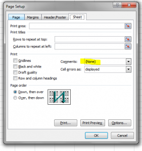 Page-set-up-print-comments-training-courses-in-excel