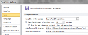 Option-Save-autosave-options-Powerpoint-2007-training