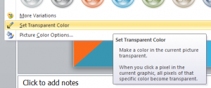 powerpoint 2010 image transparency settings