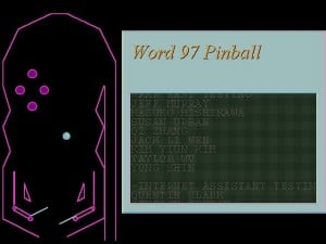 Word 97 Pinball