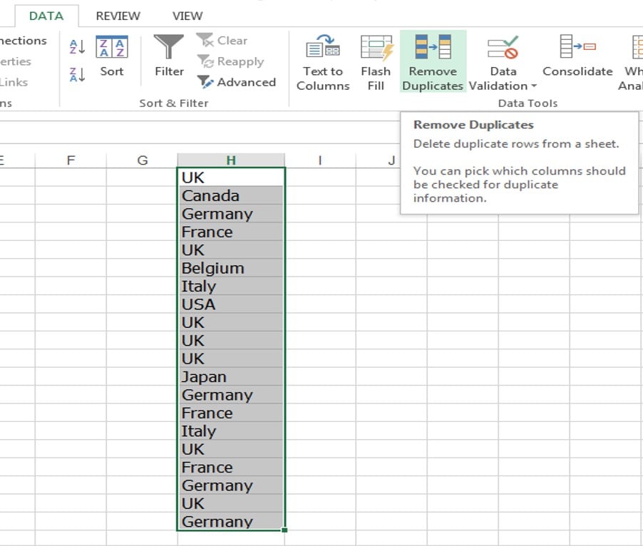 How To Remove Duplicates In Excel Table