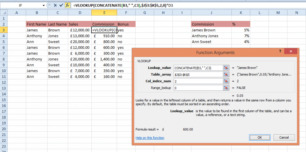 concatenate vlookup