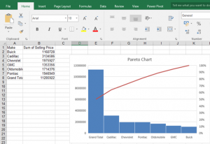  What's new in Excel 2016 - Pareto